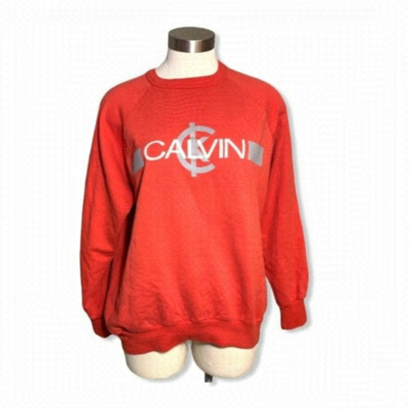 Calvin Klein Sweaters - VTG Sweatshirt 90s Calvin Klein CK Crew Neck